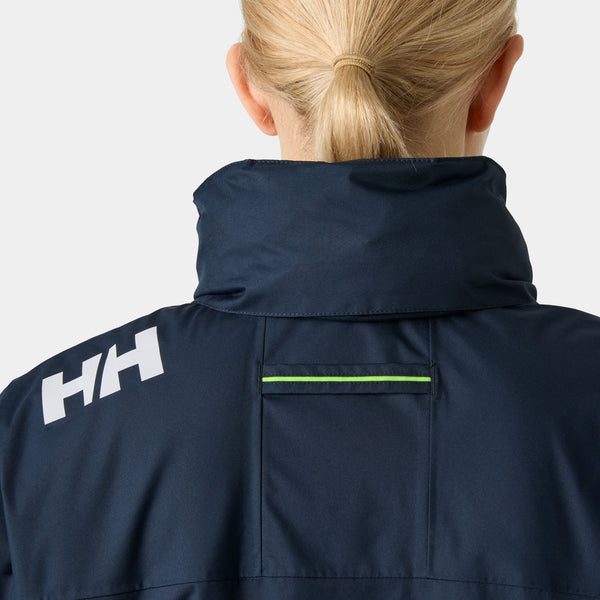 W CREW HOODED PILE JACKET, NAVY, L