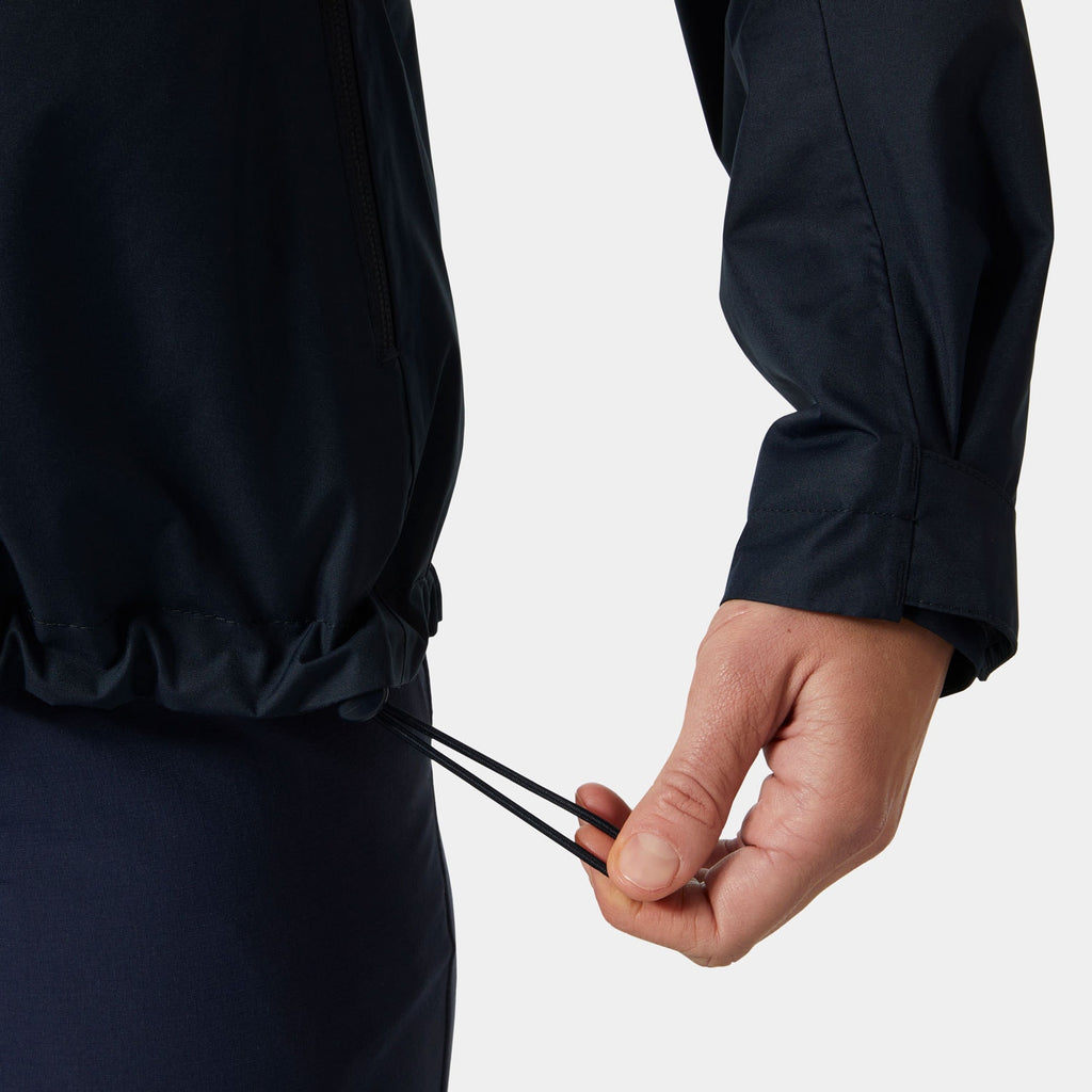 W CREW HOODED PILE JACKET, NAVY, L