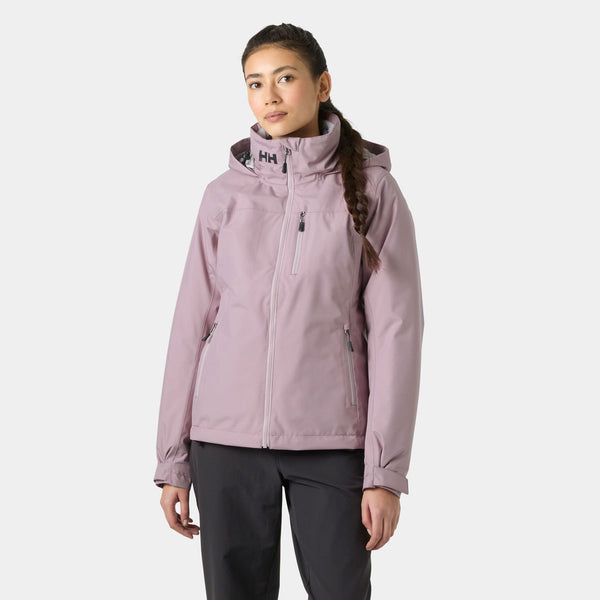 W CREW HOODED PILE JACKET, PURPLE CLAY, L