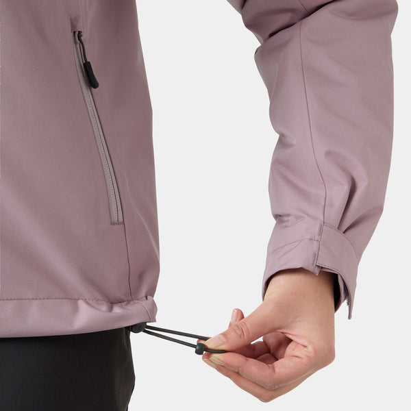 W CREW HOODED PILE JACKET, PURPLE CLAY, L