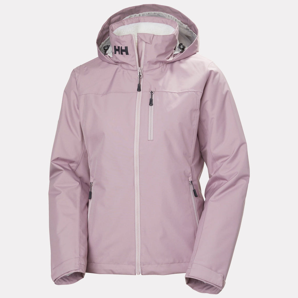 W CREW HOODED PILE JACKET, PURPLE CLAY, L