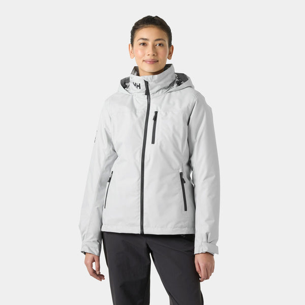 W CREW HOODED PILE JACKET, GREY FOG, L