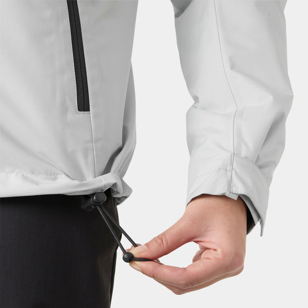 W CREW HOODED PILE JACKET, GREY FOG, L