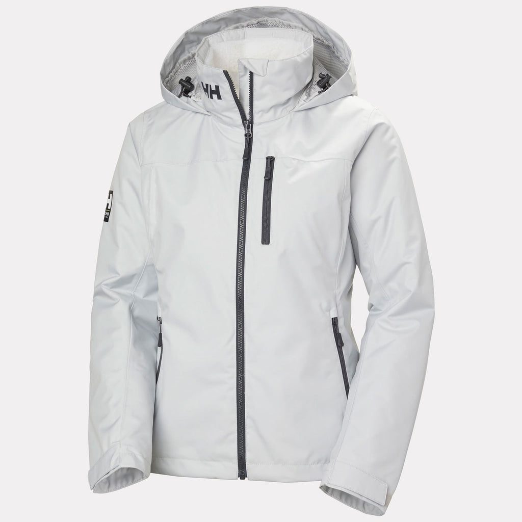 W CREW HOODED PILE JACKET, GREY FOG, L