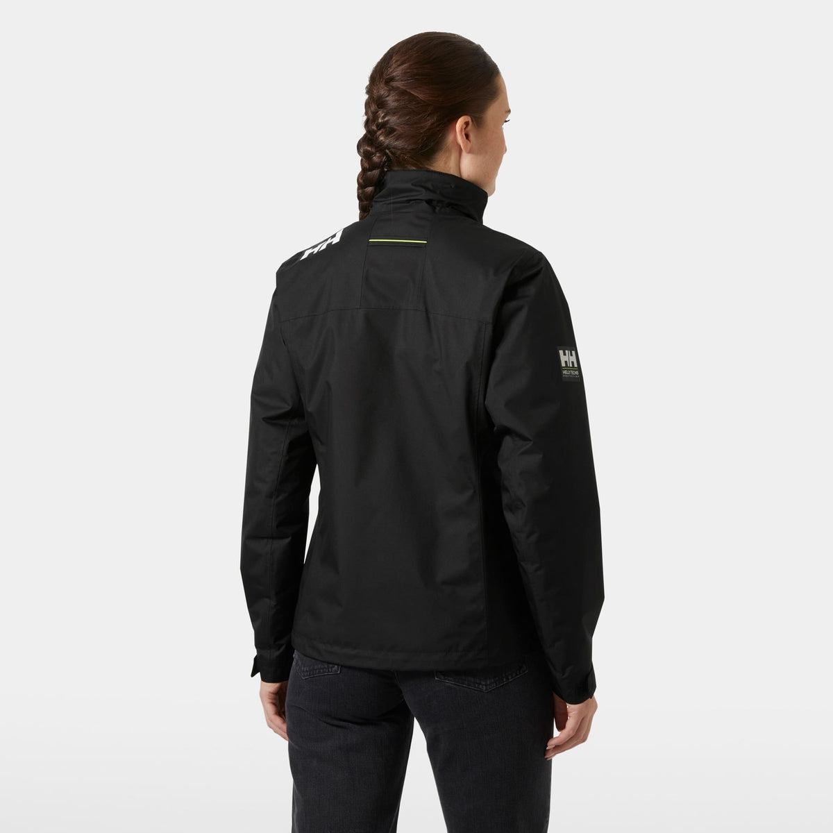 W CREW HOODED PILE JACKET, BLACK, L