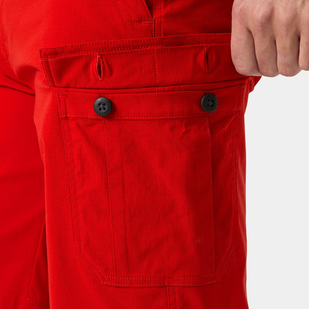 HH QD CARGO SHORTS 11", RED, 28
