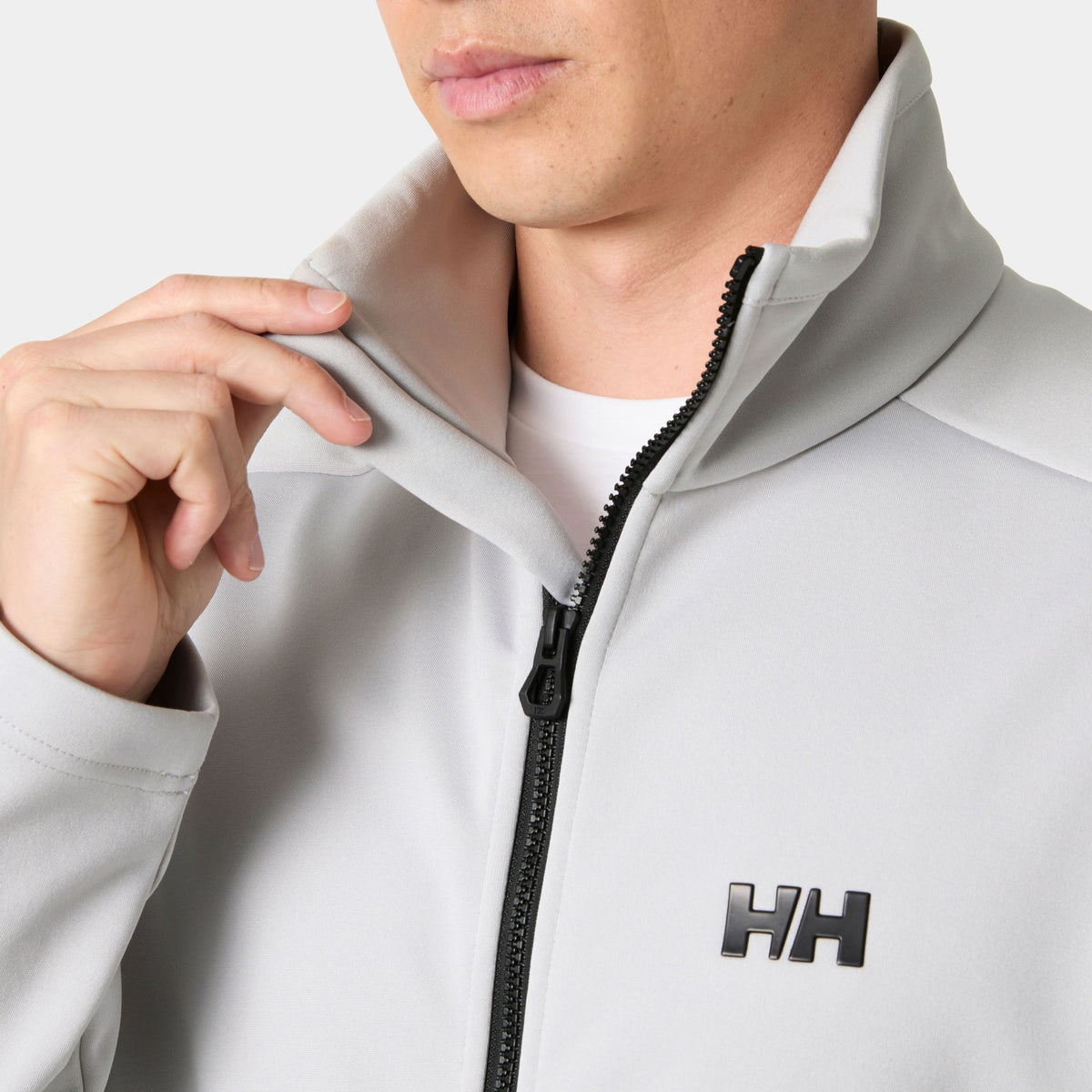 HP FLEECE JACKET, GREY FOG, XXL