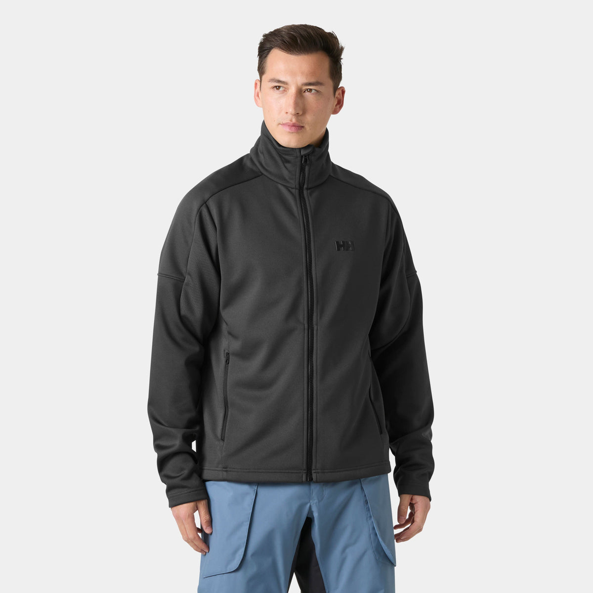 HP FLEECE JACKET, EBONY, XXL