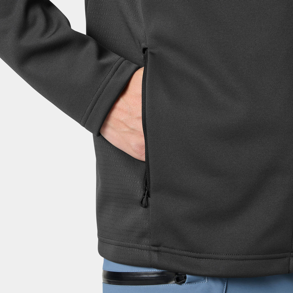 HP FLEECE JACKET, EBONY, XXL