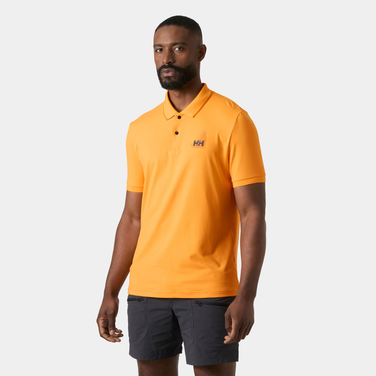 HP FIGARI POLO, ORANGE S, XXL
