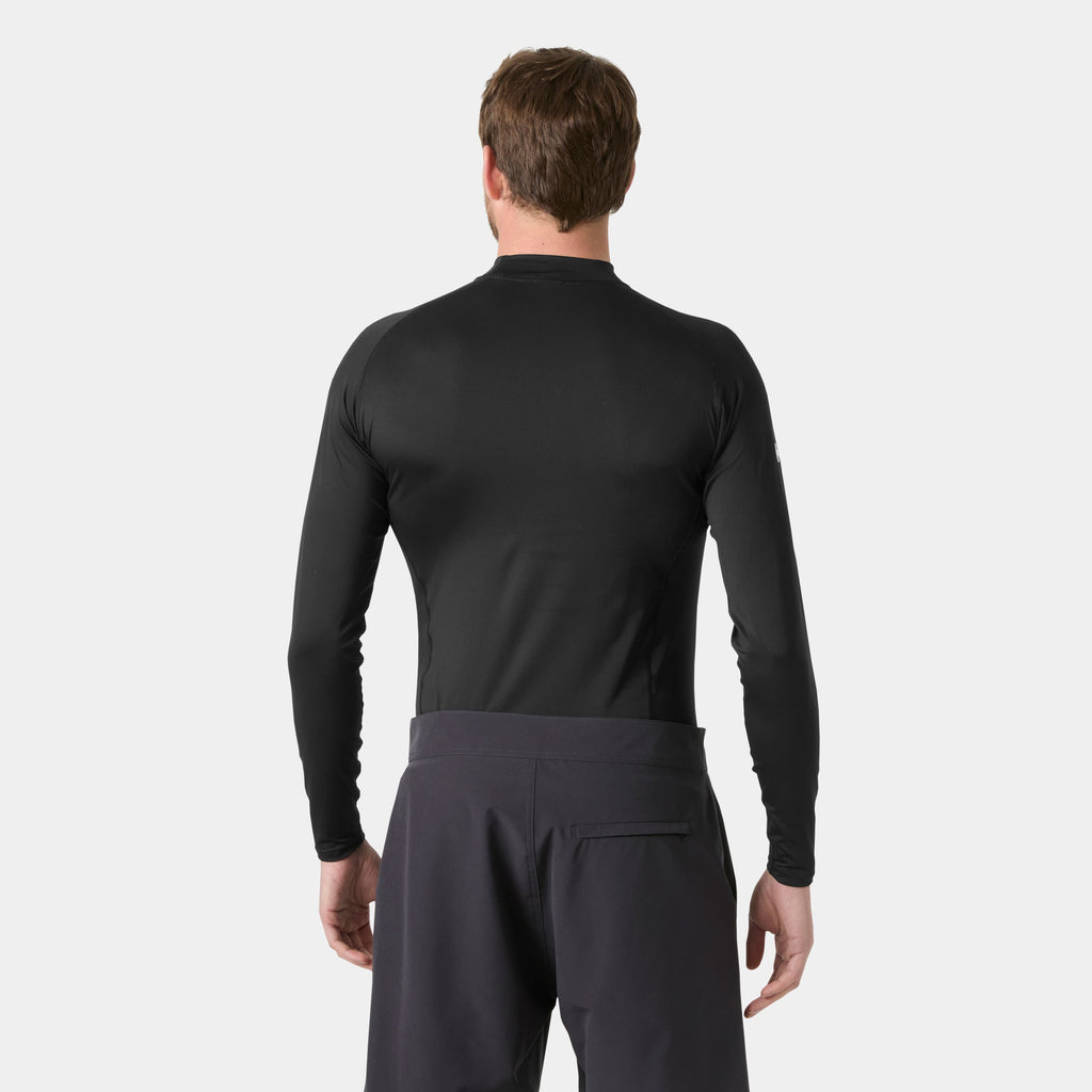 WATERWEAR RASHGUARD, BLACK, XXL