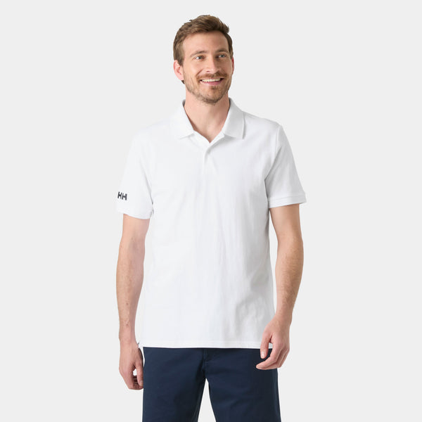 CREW POLO PIQUE, WHITE, XXL