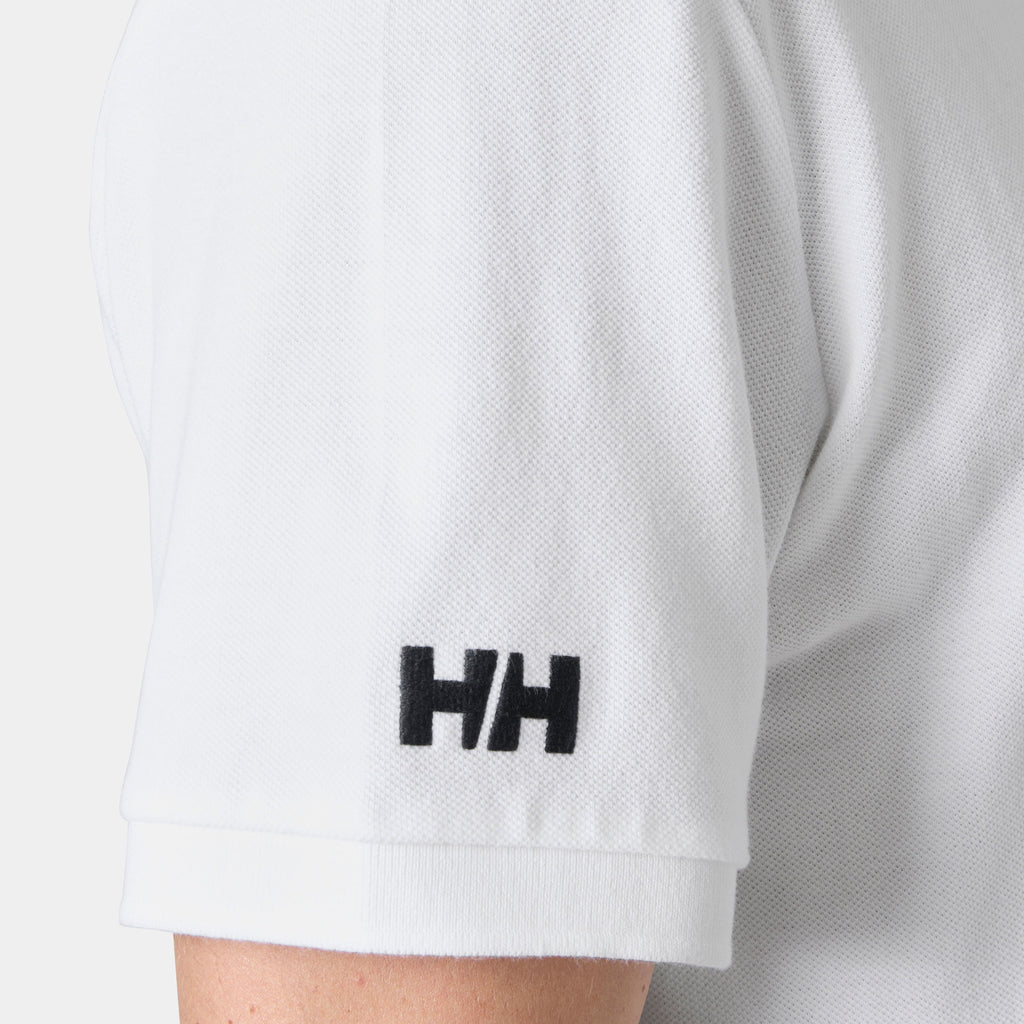 CREW POLO PIQUE, WHITE, XXL