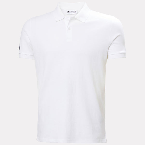 CREW POLO PIQUE, WHITE, XXL