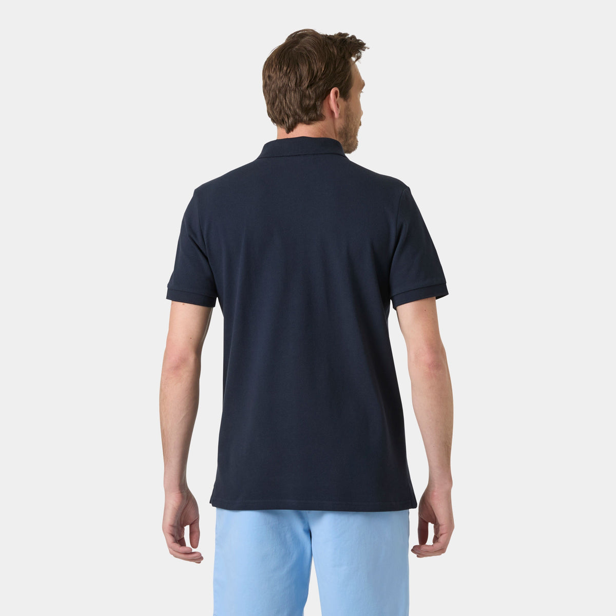 CREW POLO PIQUE, NAVY, XXL