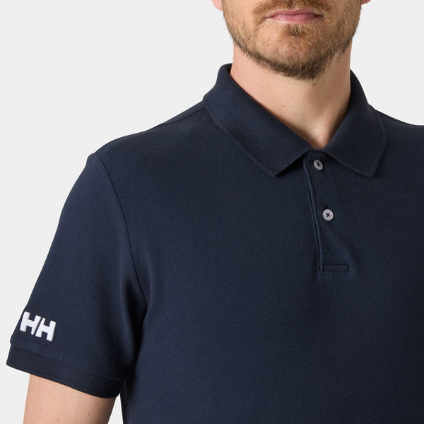 CREW POLO PIQUE, NAVY, XXL