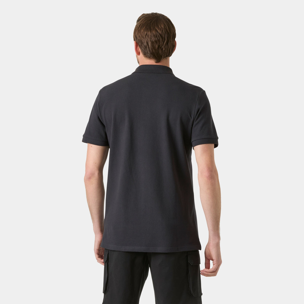 CREW POLO PIQUE, EBONY, XXL