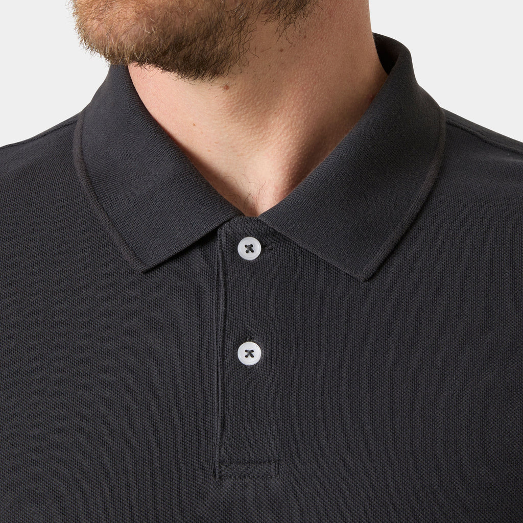 CREW POLO PIQUE, EBONY, XXL
