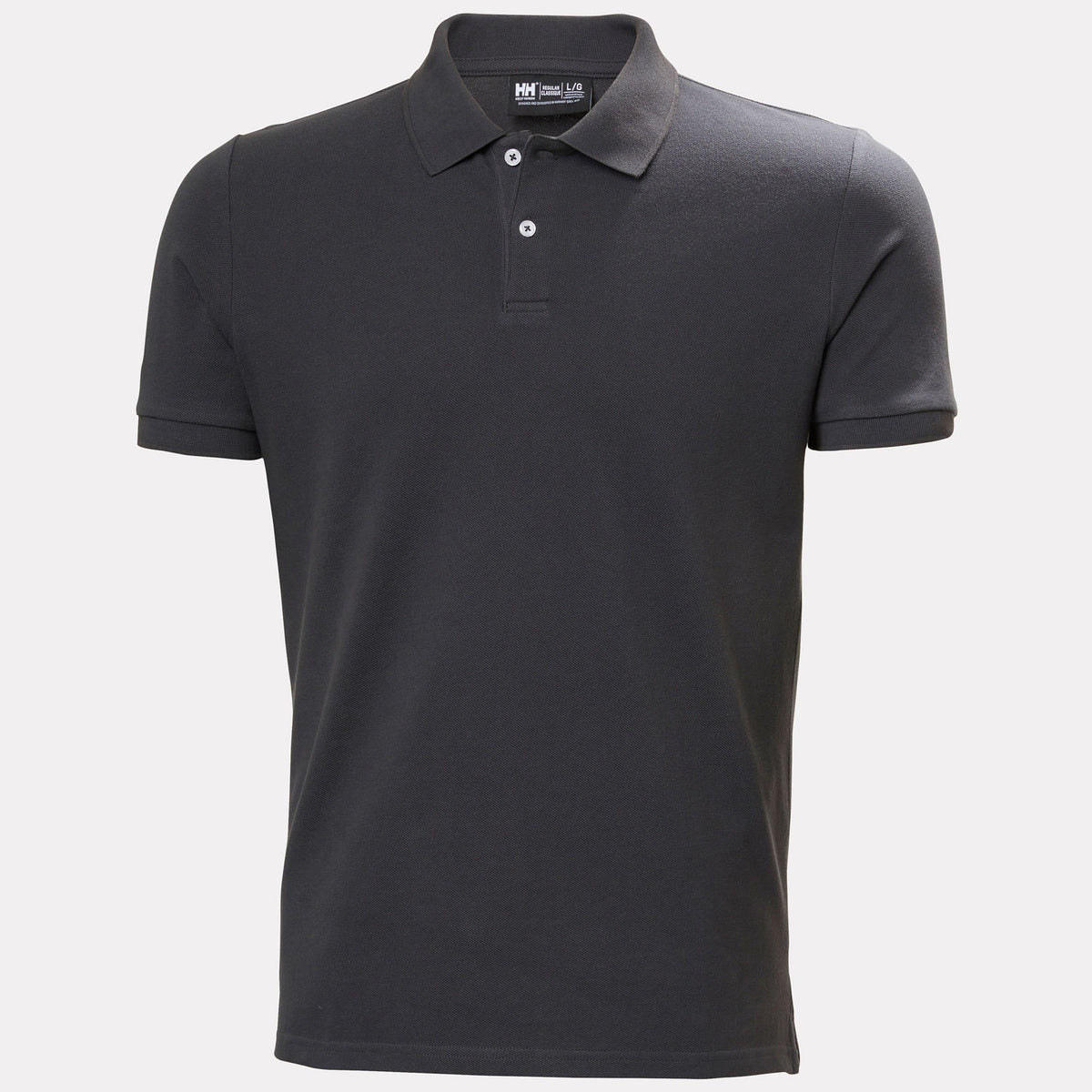 CREW POLO PIQUE, EBONY, XXL