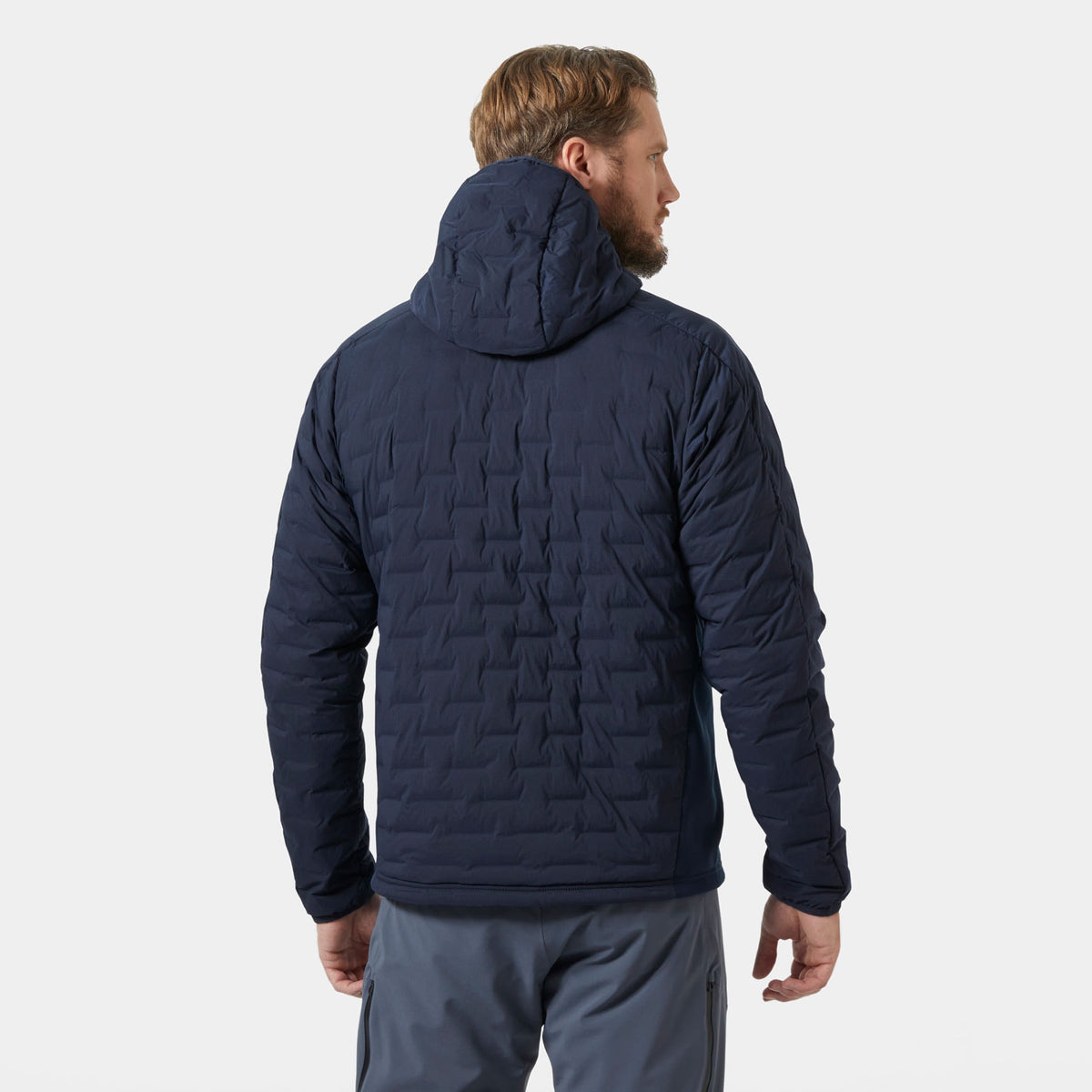HP HYBRID STRETCH HOODED INS, NAVY, XXL