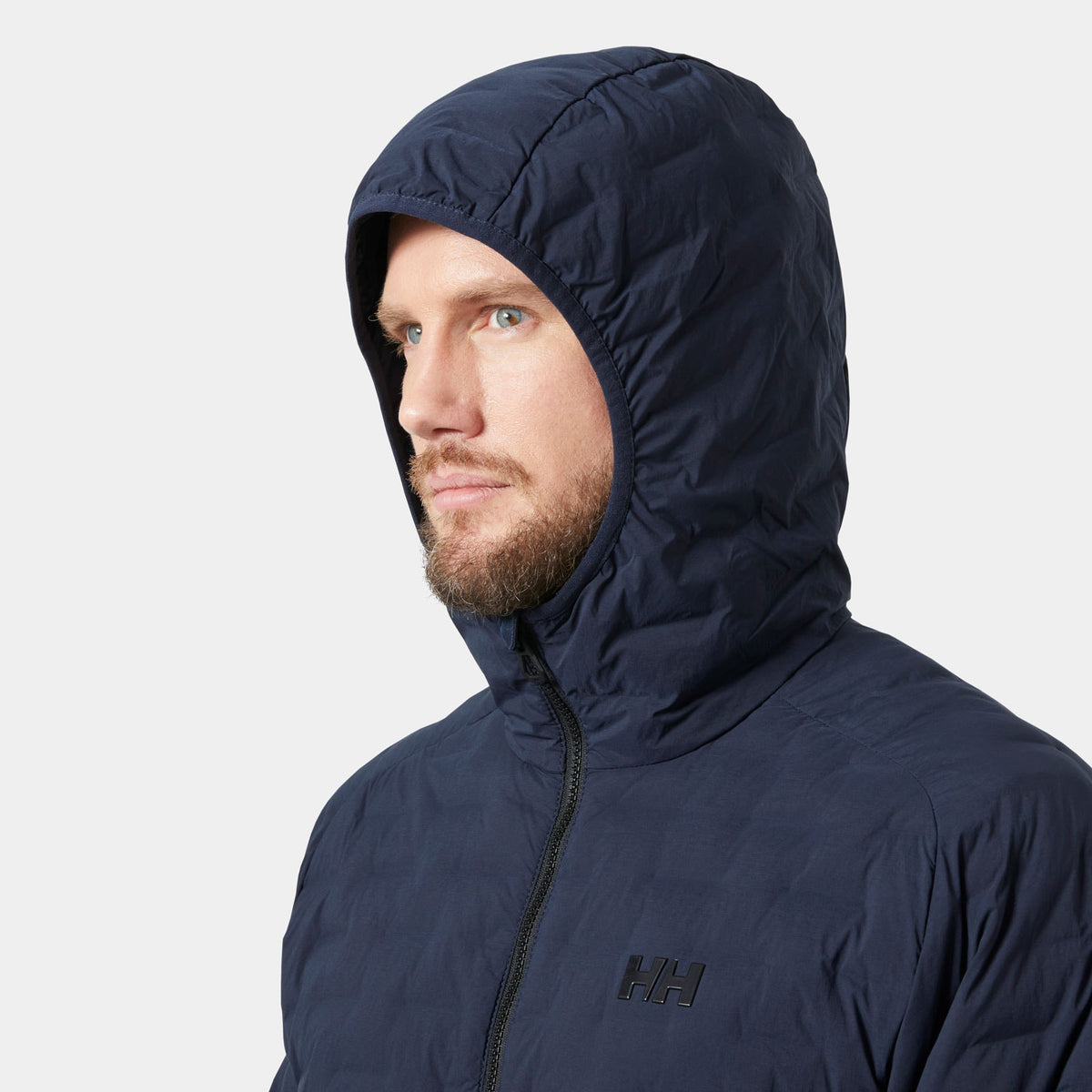 HP HYBRID STRETCH HOODED INS, NAVY, XXL