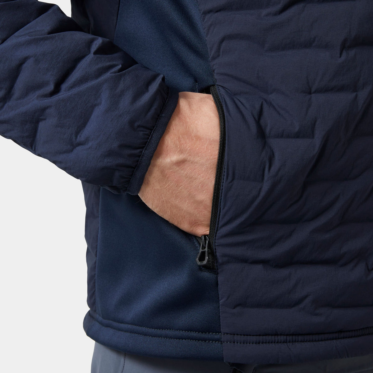 HP HYBRID STRETCH HOODED INS, NAVY, XXL