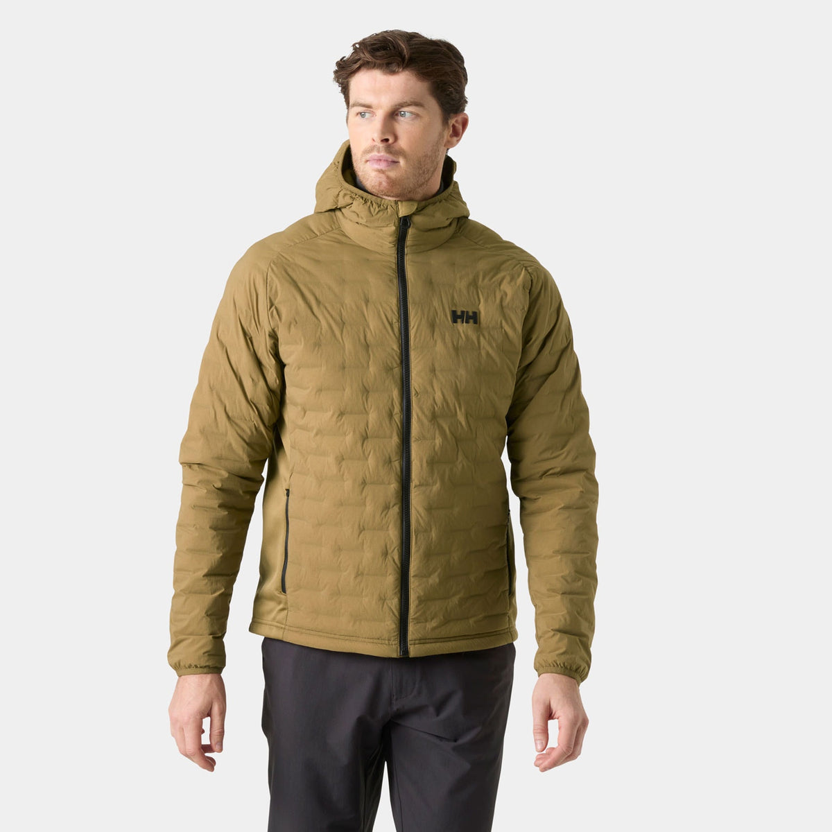 HP HYBRID STRETCH HOODED INS, SEPIA, XXL