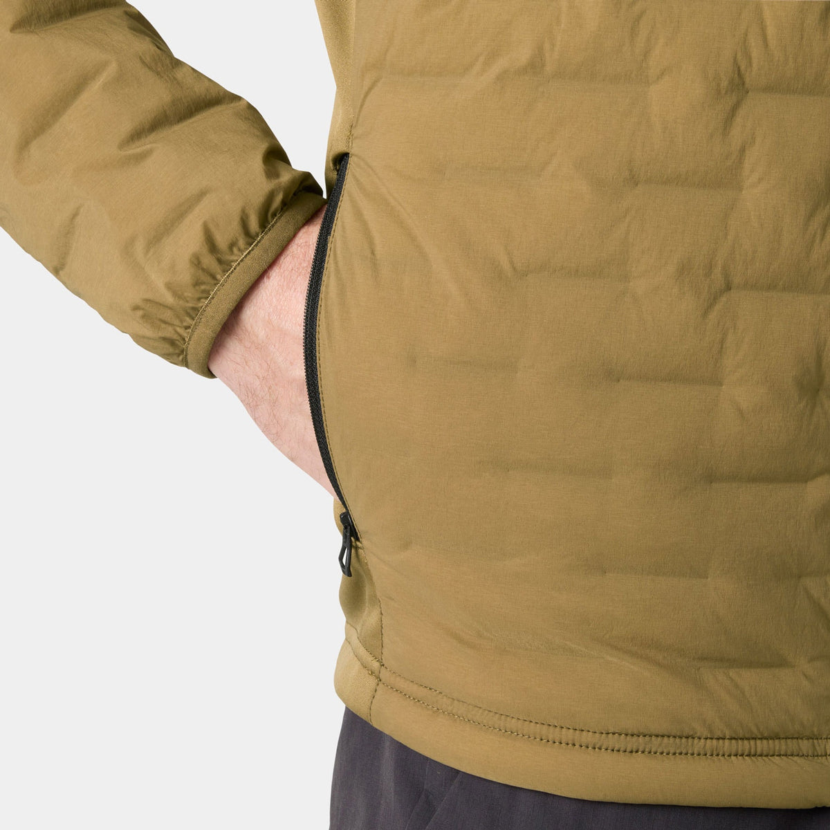 HP HYBRID STRETCH HOODED INS, SEPIA, XXL