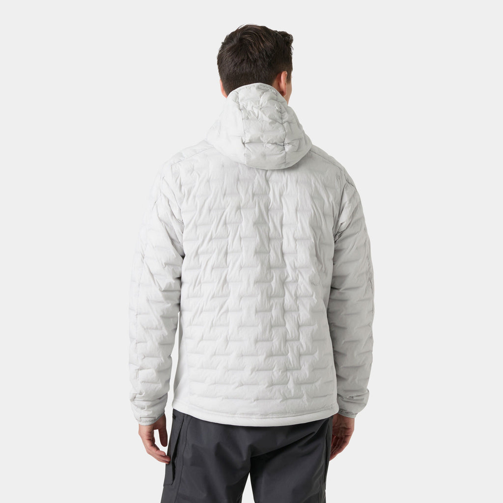 HP HYBRID STRETCH HOODED INS, GREY FOG, XXL