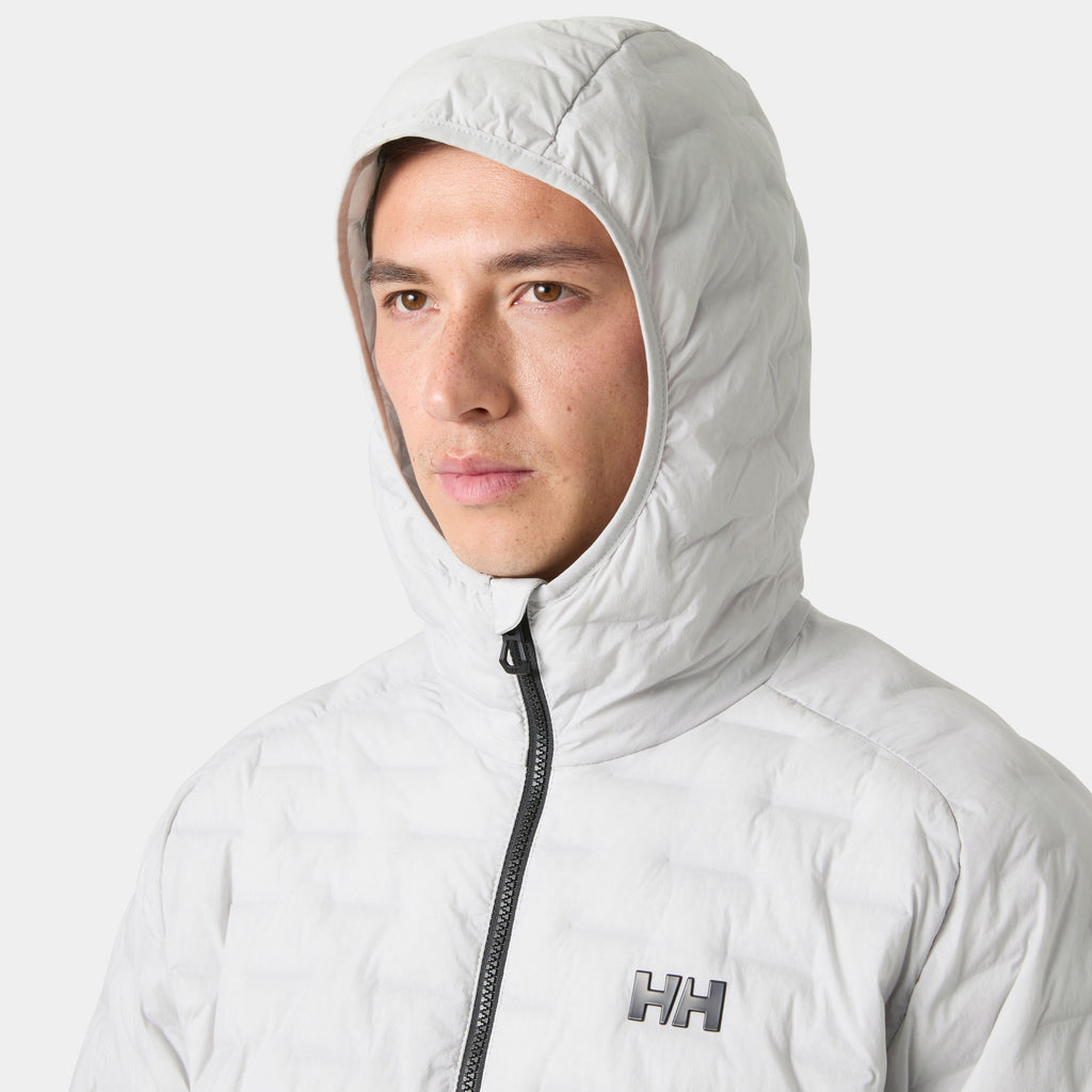 HP HYBRID STRETCH HOODED INS, GREY FOG, XXL