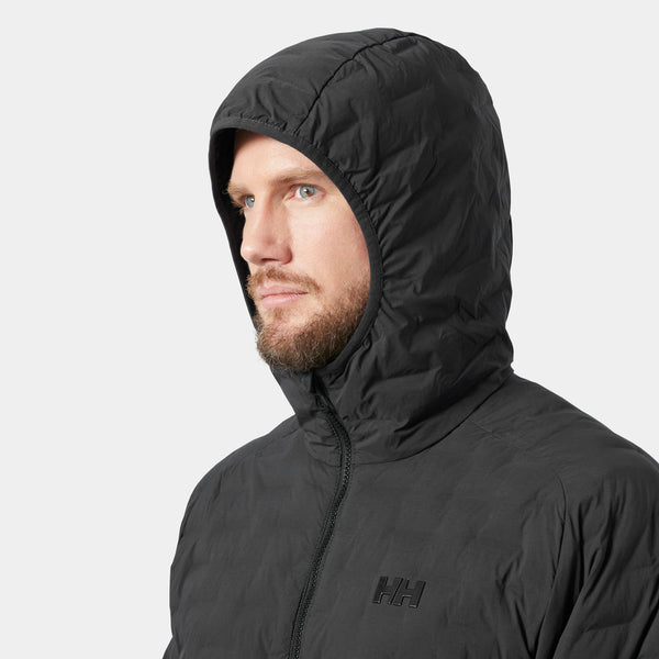 HP HYBRID STRETCH HOODED INS, EBONY, XXL