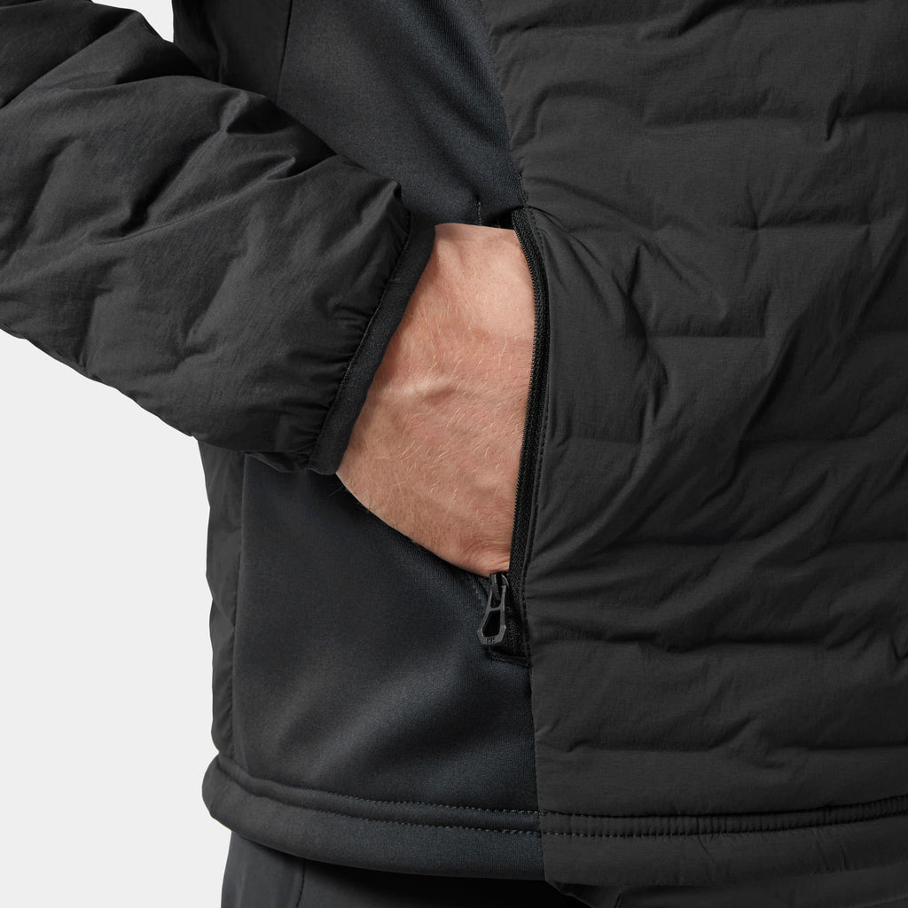 HP HYBRID STRETCH HOODED INS, EBONY, XXL