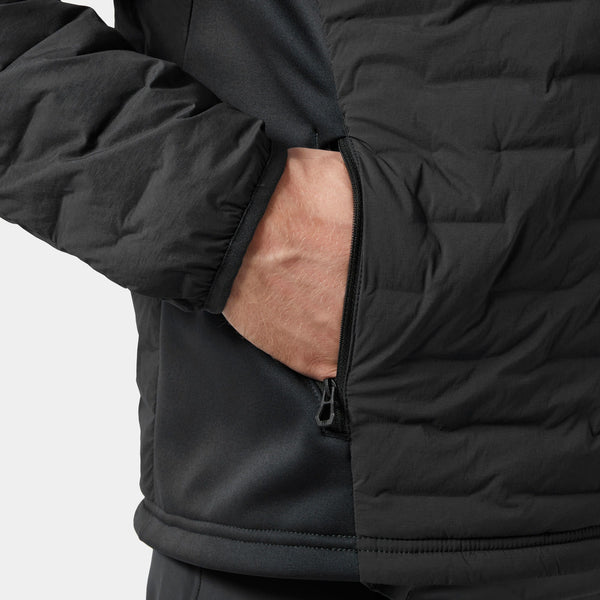 HP HYBRID STRETCH HOODED INS, EBONY, XXL