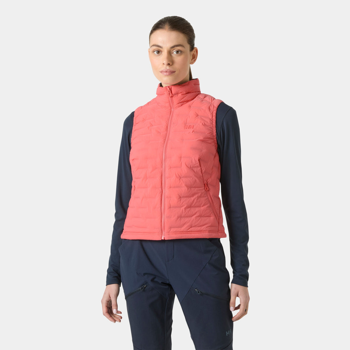 W HP STRETCH INSULATOR VEST, SUNSET PINK, L