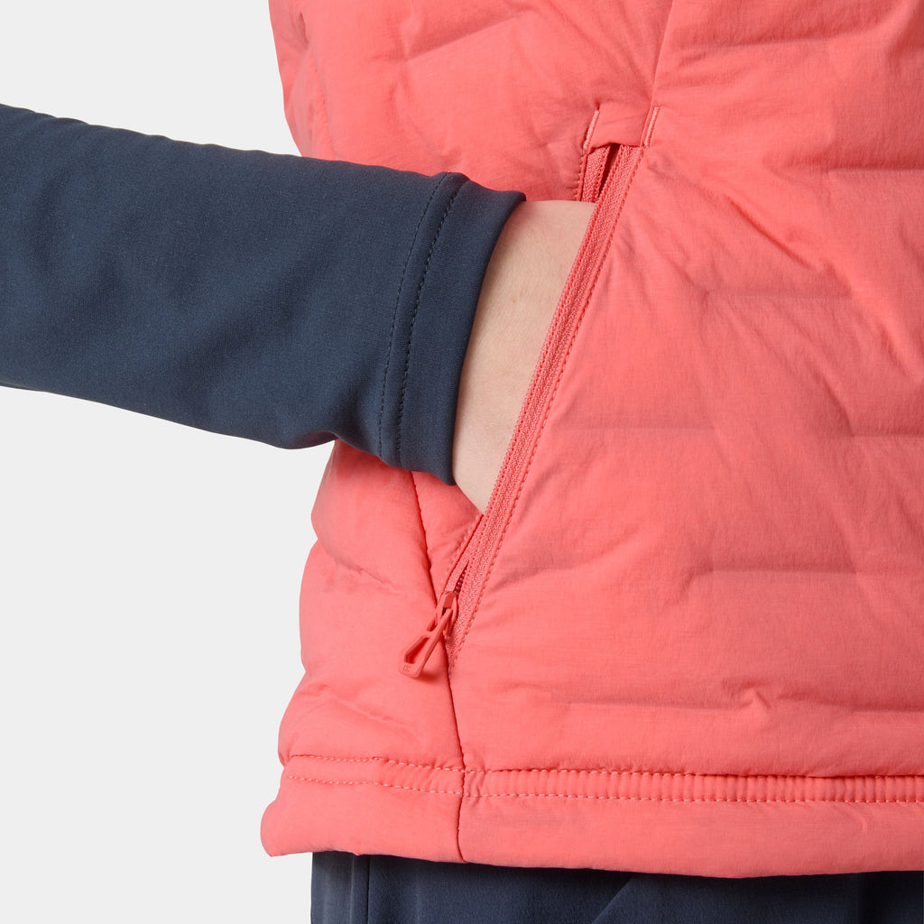 W HP STRETCH INSULATOR VEST, SUNSET PINK, L