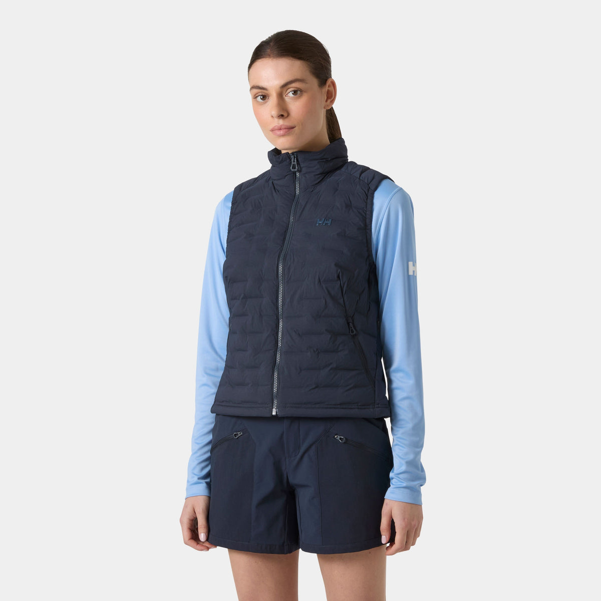 W HP STRETCH INSULATOR VEST, NAVY, L
