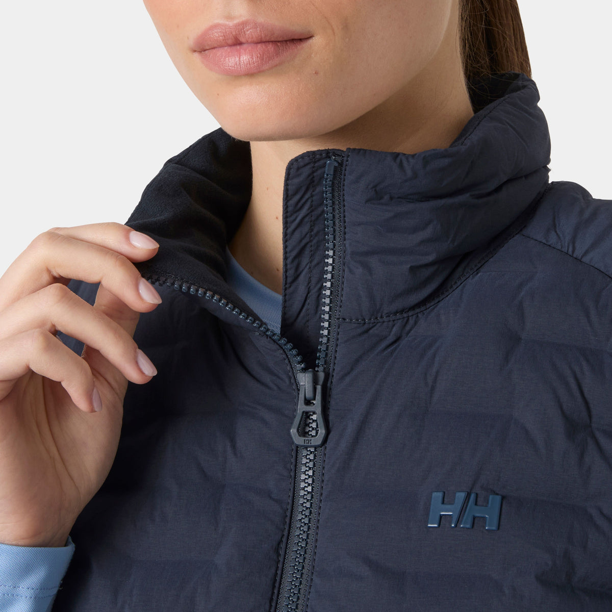 W HP STRETCH INSULATOR VEST, NAVY, L