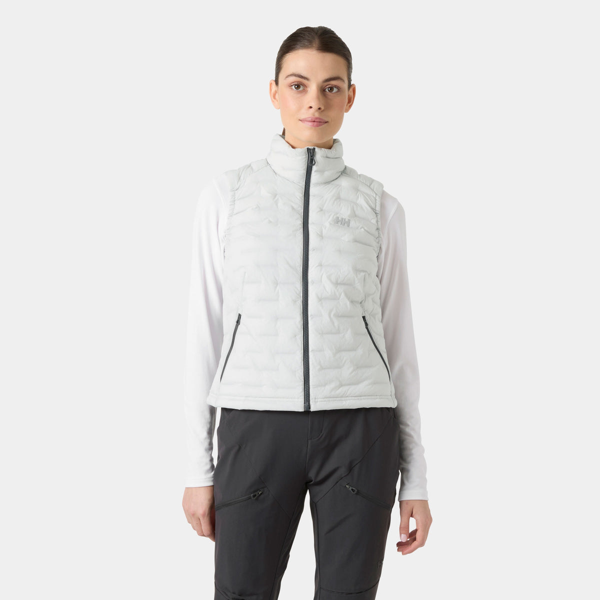 W HP STRETCH INSULATOR VEST, GREY FOG, L