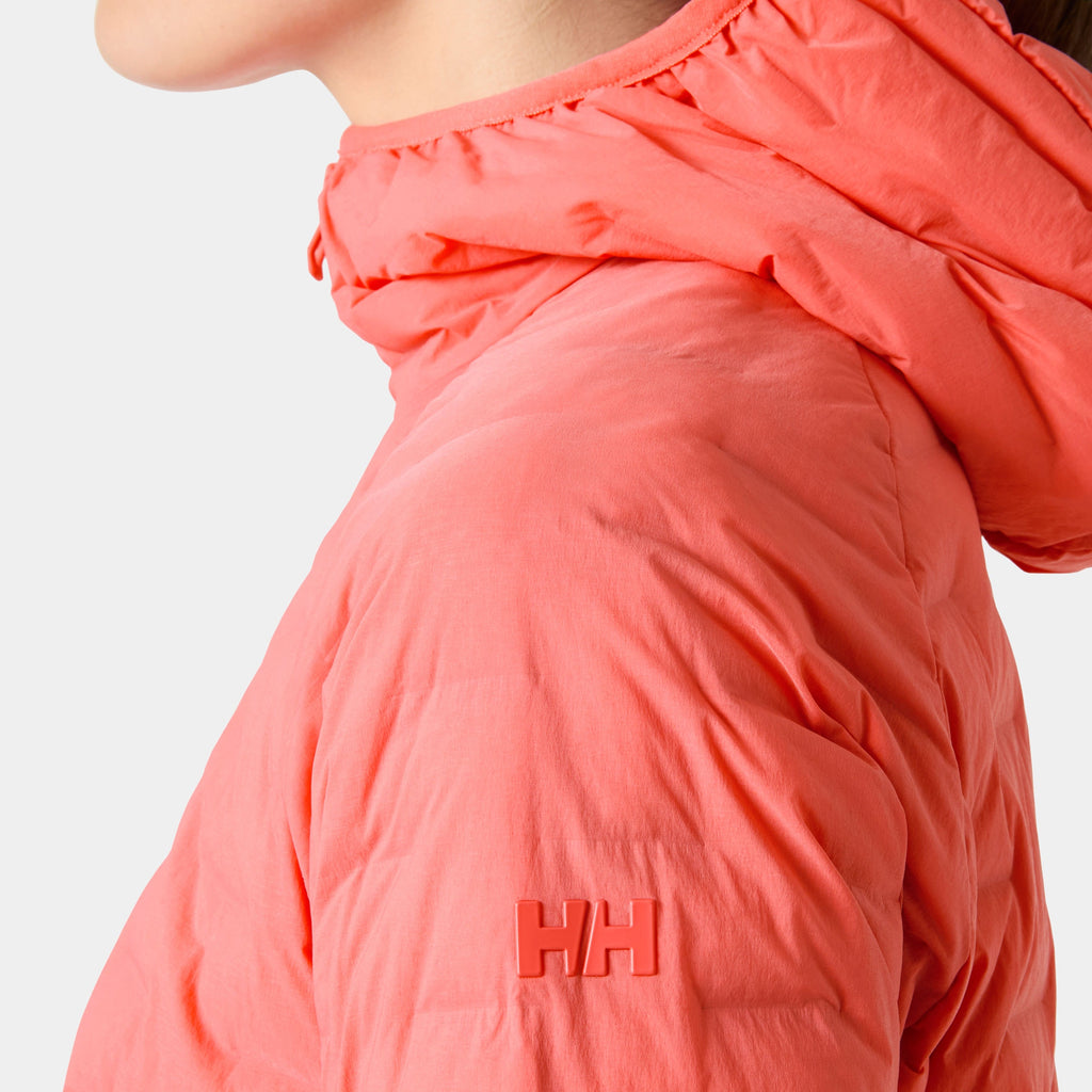 W HP HYBRID STRETCH HOODED INS, SUNSET PINK, L