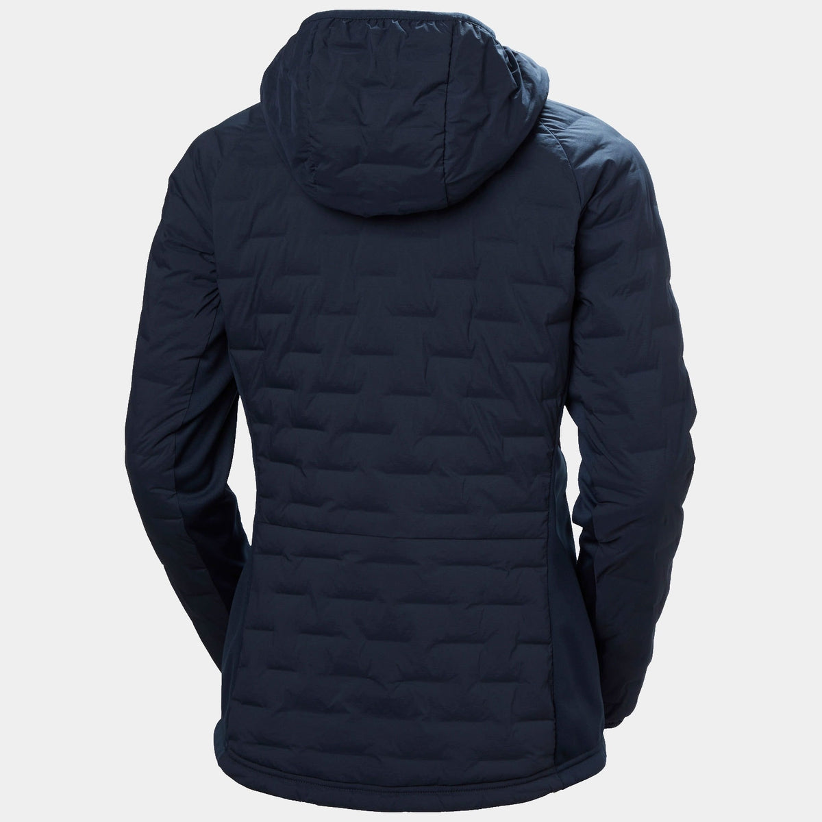 W HP HYBRID STRETCH HOODED INS, NAVY, L