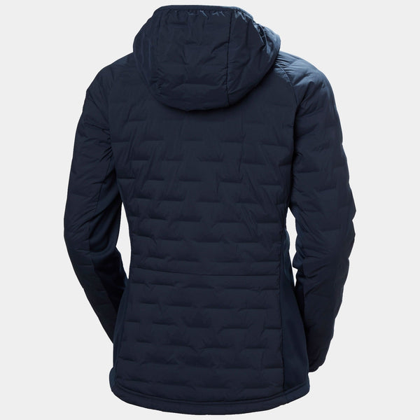 W HP HYBRID STRETCH HOODED INS, NAVY, L