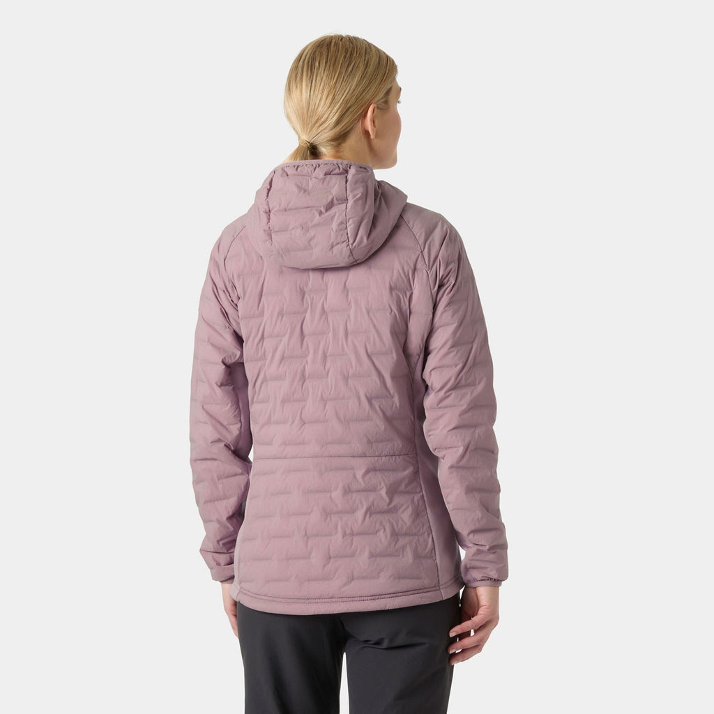 W HP HYBRID STRETCH HOODED INS, PURPLE CLAY, L