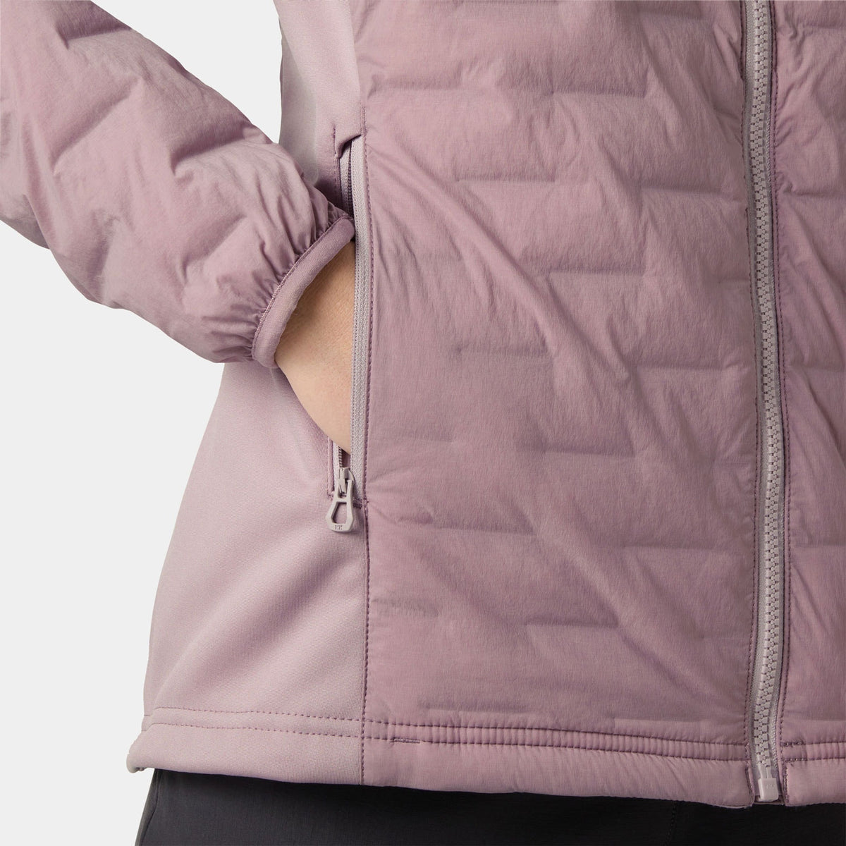 W HP HYBRID STRETCH HOODED INS, PURPLE CLAY, L
