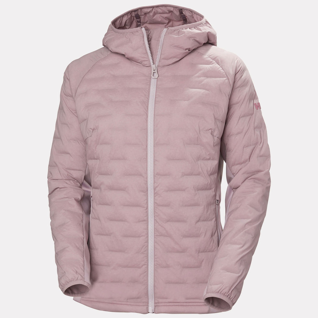W HP HYBRID STRETCH HOODED INS, PURPLE CLAY, L
