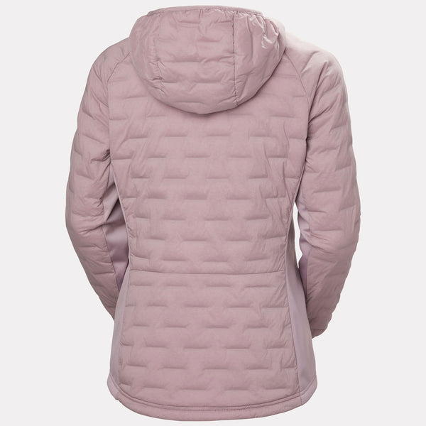 W HP HYBRID STRETCH HOODED INS, PURPLE CLAY, L