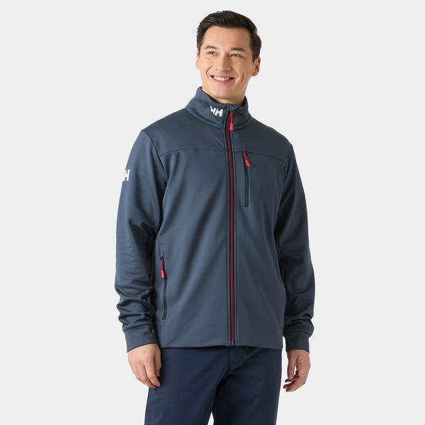 CREW FLEECE JACKET, NAVY, XXL
