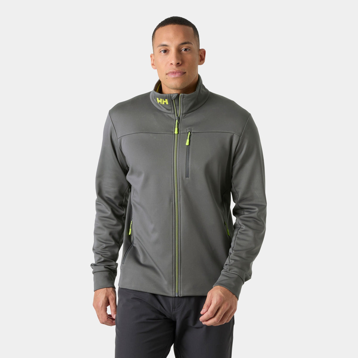 CREW FLEECE JACKET, THUNDER GRE, XXL