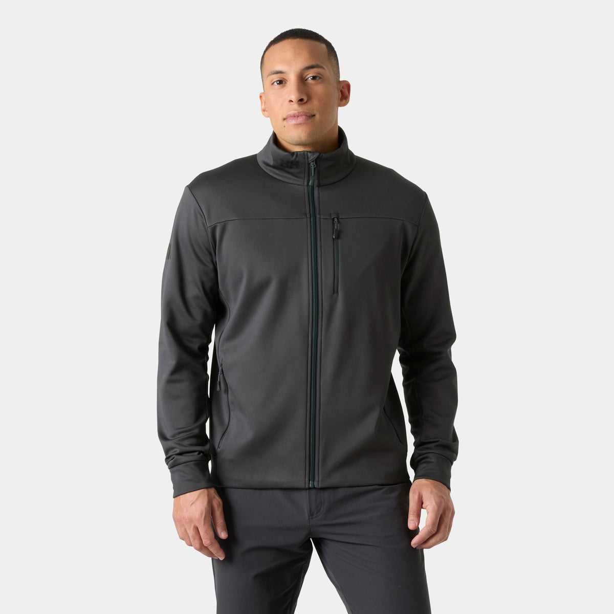 CREW FLEECE JACKET, EBONY, XXL