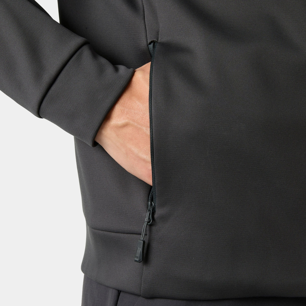 CREW FLEECE JACKET, EBONY, XXL