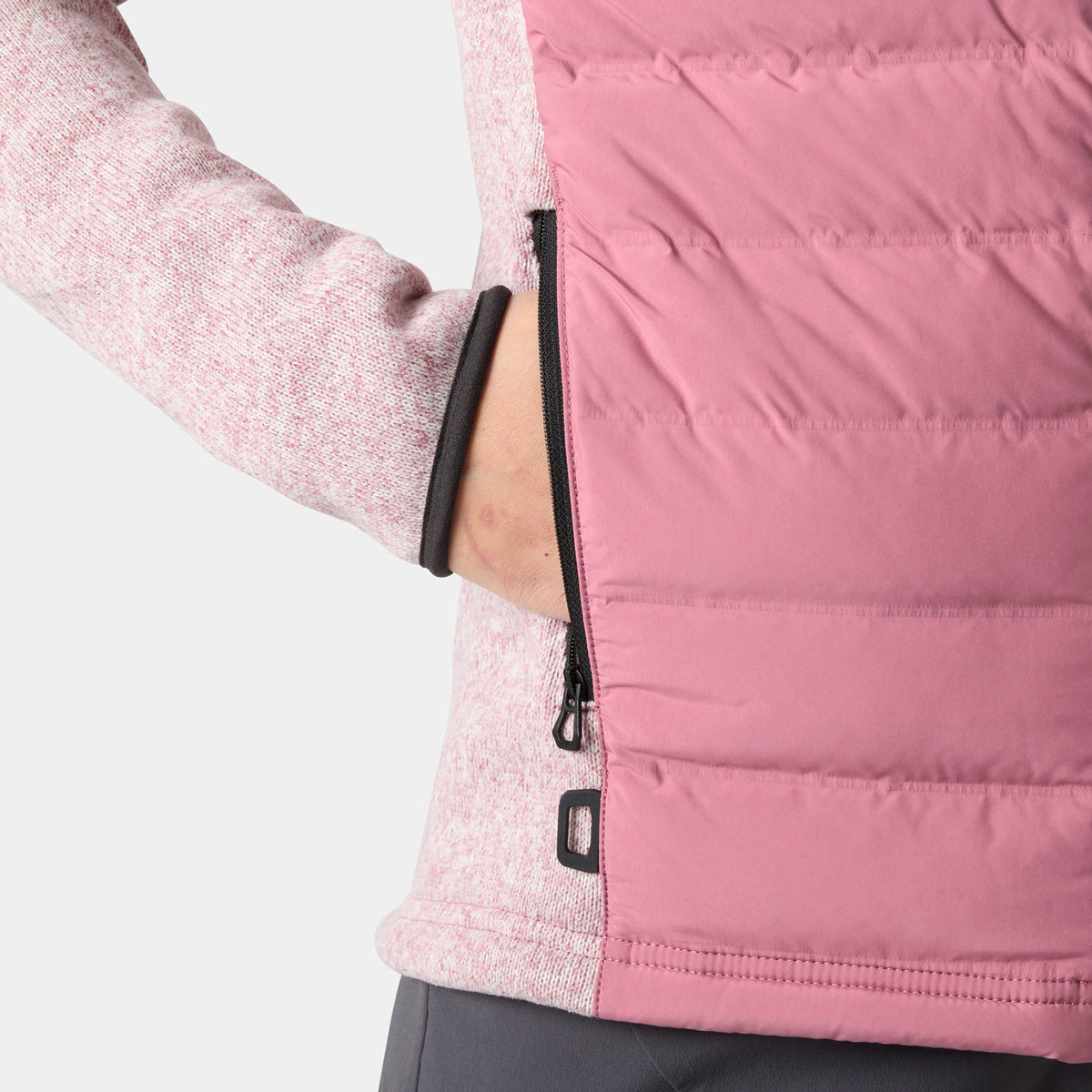 W SKAGEN HYBRID KNIT INSULATOR, WILDBERRY, L